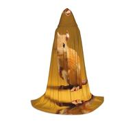 WZYCWB Bonita capa con capucha con estampado de musaraña de elefante, disfraz de cosplay, accesorio de fiesta de anime de Halloween