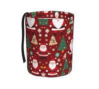 WZYCWB Bonito cubo de basura colgante de Papá Noel, práctico y cómodo, adecuado para múltiples modelos de coche, proporciona un espacio de almacenamiento ideal