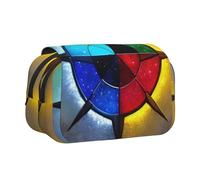 WZYCWB Brillan en todas las direcciones. Estuche portátil con impresión ideal para organizar bolígrafos en la oficina o guardar brochas de maquillaje