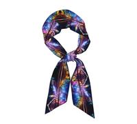 WZYCWB Bufanda de seda para mujer con estampado de Roads of the Future, accesorio de moda multiusos, ligero y transpirable.