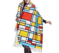 WZYCWB Bufanda larga con borlas estampadas de cajas incomparables, chal cálido de otoño/invierno, regalo perfecto de cumpleaños y vacaciones