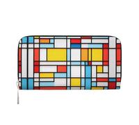 WZYCWB Cajas no coincidentes, cartera con cremallera impresa perfecta para viajes, negocios y uso diario. Capacidad para teléfonos celulares y dinero en efectivo.