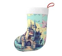 WZYCWB Calcetines decorativos estampados de castillo de cuento de hadas (17.7 x 11 pulgadas) calcetines decorativos navideños