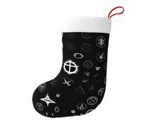 WZYCWB Calcetines decorativos estampados del universo blanco y negro (17.7 x 11 pulgadas) calcetines decorativos navideños
