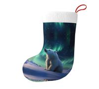 WZYCWB Calcetines decorativos estampados Little Polar Bear (45 x 28 cm), calcetines decorativos navideños