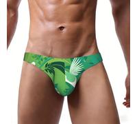 WZYCWB Calzoncillos de bikini sexy para hombre, con estampado de pájaros extraños, ropa interior cómoda y ajustada, Negro, 4XL