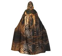 WZYCWB Capa con capucha con estampado de dos hermanos leopardos, disfraz ideal para carnaval/festival fiesta cosplay