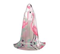 WZYCWB Capa con capucha con estampado de flamencos de amor, disfraz de cosplay, accesorio de fiesta de anime de Halloween