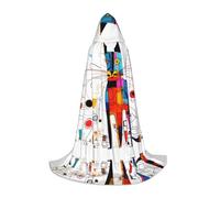 WZYCWB Capa con capucha con estampado de gato extraño | disfraz de cosplay, accesorio de fiesta de anime de Halloween