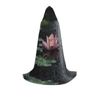 WZYCWB Capa con capucha con estampado de Lotus in the Rainstorm S | Disfraz de cosplay, accesorio de fiesta de anime de Halloween