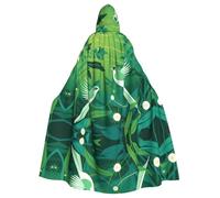 WZYCWB Capa con capucha con patrón de pájaro extraño, disfraz ideal para carnaval, fiesta de disfraces