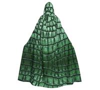 WZYCWB Capa con capucha de cocodrilo verde para Halloween, unisex, adecuada para fiestas de cosplay de Halloween