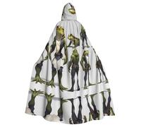 WZYCWB Capa con capucha de Rey Rana para Halloween, adecuada para fiestas de carnaval, disfraces de juegos de rol