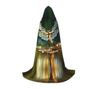 WZYCWB Capa con capucha de The Dragonfly Flies Print L | Disfraz de cosplay, accesorio de fiesta de anime de Halloween