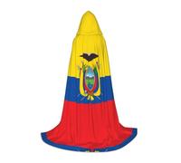 WZYCWB Capa con capucha estampada con bandera de Ecuador M perfecta para magos y disfraces de juego de rol (S-L)