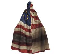 WZYCWB Capa con capucha estampada con fondo de bandera nacional, disfraz ideal para carnaval/festival fiesta cosplay