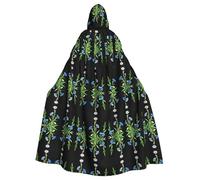 WZYCWB Capa con capucha estampada de flores de aciano al sol, adecuada para bailes de máscaras, fiestas de Halloween y cosplay