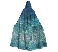 WZYCWB Capa con capucha para adultos Deep Ocean: perfecta para fiestas de Halloween, cosplay, actuaciones escénicas y reuniones temáticas.