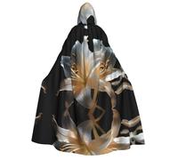 WZYCWB Capa con capucha para adultos Heavy Lilies in Bloom: perfecta para fiestas de Halloween, cosplay, actuaciones escénicas y reuniones temáticas.