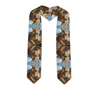 WZYCWB Capa de graduación estampada de leopardo en busca de presas, 72 pulgadas, perfecta para ceremonias de graduación o iglesia
