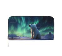 WZYCWB Cartera con cremallera estampada Little Polar Bear perfecta para viajes, negocios y uso diario. Capacidad para teléfonos celulares y dinero en efectivo.