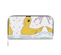 WZYCWB Cartera con cremallera estampada Little Yellow Duck perfecta para viajes, negocios y uso diario. Capacidad para teléfonos celulares y dinero en efectivo.