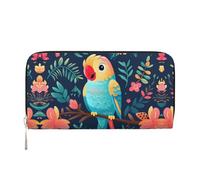 WZYCWB Cartera estampada con cremallera perfecta para viajes, negocios y uso diario. Capacidad para teléfonos celulares y dinero en efectivo.