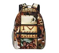 WZYCWB Coffee Collage - Mochila casual, 11.4 x 15.7 x 7.8 pulgadas, mochila para laptop para viajes, senderismo, negocios, camping, gimnasio