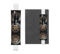 WZYCWB Cool Steampunk Gears - Marcapáginas ajustable para diario, soporte de cuero para bolígrafos, perfecto para regalo de Navidad de regreso a clases, soporte de cuero para bolígrafos