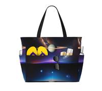 WZYCWB Cosmic Saturn - Bolsa de viaje grande para gimnasio, piscina, bolsa de almacenamiento con cremallera