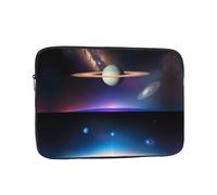 WZYCWB Cosmic Saturn - Funda estampada para portátil de 10 a 17 pulgadas, perfecta para negocios, oficina, escuela o universidad.