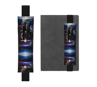 WZYCWB Cosmic Saturn - Portalápices de PVC de gran capacidad impreso + bolsa creativa para bolígrafos con banda elástica y diseño antideslizante