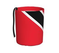 WZYCWB Cubo de basura colgante con la bandera de Trinidad y Tobago, práctico y cómodo, adecuado para múltiples modelos de coche, proporciona un espacio de almacenamiento ideal