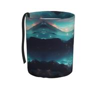 WZYCWB Cubo de basura colgante de estrellas de ciencia ficción, adecuado para SUV, camión y coche, como caja de almacenamiento plegable para coche, accesorios prácticos y prácticos