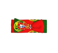 WZYCWB Diadema con lazo para bebé con la bandera portuguesa, accesorios para el pelo para niñas, adecuada para bebés de 0 a 6 meses, regalo muy significativo