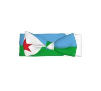 WZYCWB Diadema con lazo para bebé, diseño de bandera de Djibouti, accesorio elástico para el pelo, adecuada para bebés de 0 a 6 meses, regalo muy significativo