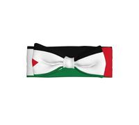 WZYCWB Diadema con lazo para bebé, diseño de bandera del Estado de Palestina, accesorio elástico para el pelo, adecuada para bebés de 0 a 6 meses, regalo muy significativo