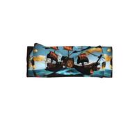 WZYCWB Diadema con lazo para bebé, diseño de barco pirata de dibujos animados, accesorios para el pelo, adecuada para bebés de 0 a 6 meses, regalo muy significativo