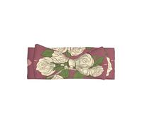 WZYCWB Diadema con lazo para bebé, diseño de rosa blanca de amor, accesorios para el pelo, adecuada para bebés de 0 a 6 meses, regalo muy significativo