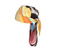 WZYCWB Diadema de ciclismo con estampado de perro arcoíris de dibujos animados, banda de malla ligera de secado rápido, unisex, forro de casco ajustable, adecuado para correr y deportes al aire libre.