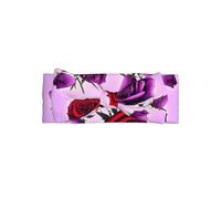 WZYCWB Diadema de lazo de rosas rojas y moradas, accesorios elásticos para el pelo para niños, 0-6 meses, lazos para el pelo para recién nacidos, bebés y niños pequeños