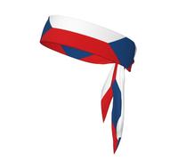 WZYCWB Diadema deportiva con diseño de bandera de la República Checa para bádminton, escalada de montaña y ciclismo, diadema que absorbe el sudor