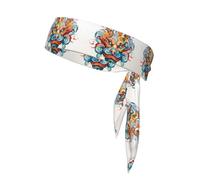 WZYCWB Diadema deportiva con diseño de expresiones divertidas para bádminton, escalada de montaña y ciclismo que absorbe el sudor