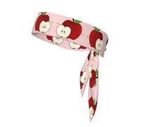 WZYCWB Diadema deportiva con diseño de frutas rojas de dibujos animados para bádminton, escalada de montaña y ciclismo que absorbe el sudor
