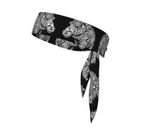 WZYCWB Diadema deportiva con patrón abstracto de hipopótamo para bádminton, escalada de montaña y ciclismo que absorbe el sudor