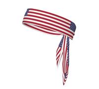 WZYCWB Diadema deportiva estampada con bandera americana, pañuelo para hombres y mujeres, para jugar a la pelota, correr por la mañana, deportes al aire libre