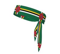 WZYCWB Diadema deportiva estampada con bandera de la Commonwealth de Dominica, pañuelo para hombres y mujeres, para jugar a la pelota, correr por la mañana, deportes al aire libre