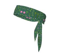 WZYCWB Diadema deportiva estampada con flores y plantas, pañuelo para la cabeza para hombres y mujeres, para jugar a la pelota, correr por la mañana, deportes al aire libre