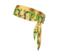 WZYCWB Diadema deportiva estampada con semillas de girasol y girasoles, pañuelo para la cabeza para hombres y mujeres, para jugar a la pelota, correr por la mañana, deportes al aire libre