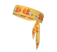 WZYCWB Diadema deportiva estampada con semillas de girasol y zorros, pañuelo para la cabeza para hombres y mujeres, para jugar a la pelota, correr por la mañana, deportes al aire libre